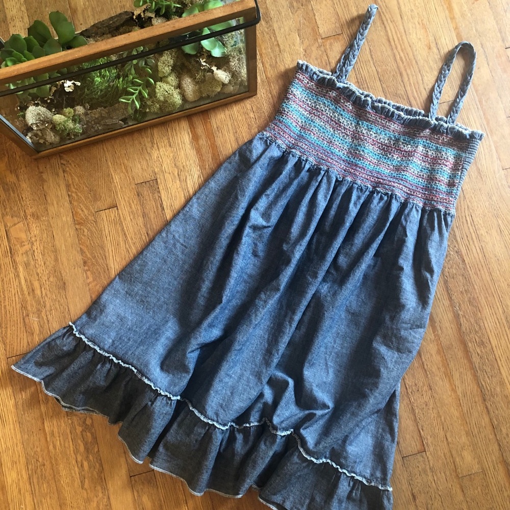 Rock 47 smocked chambray sundress
